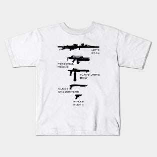 USCM Arms Tribute - black Kids T-Shirt